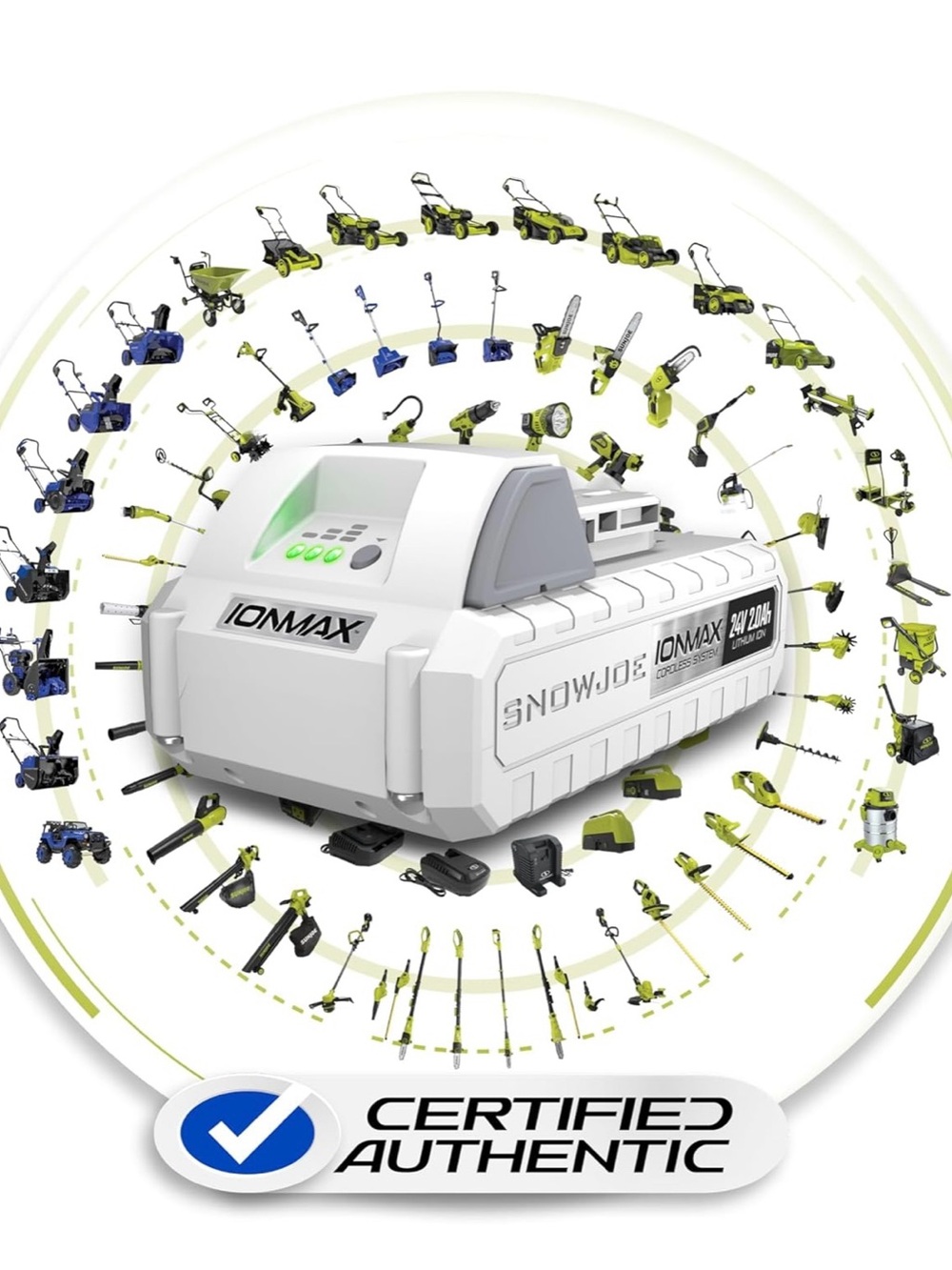 IONMAX Snow Joe 24VBAT-LTE IONMAX 24V Lithium-lon Battery for Auto Power Sun Joe